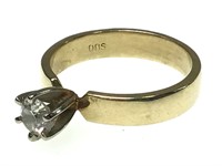 14K  Sz 7 Diamond Ring 3.9g TW