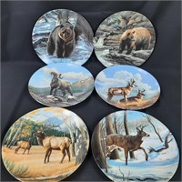 6 x Canada's Big Game Collector Plates