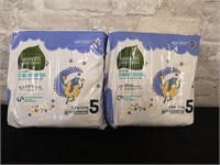 Overnight Baby Diapers, size 5, 2 packs.