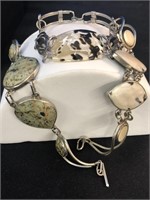 3 x Artisan Shell, Ocean Jasper and Stone Bracelet