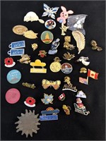 Various Variety Pins -Butterfly, flags, Beaver ++