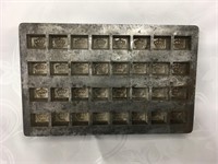 Antique Metal Droste Chocolate Mold