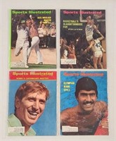 4 Classic 1972 Sports Illustrated Magazines
