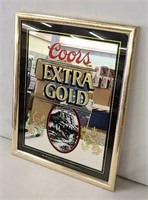 Coors Extra Gold Mirror Picture 21x17