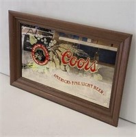 Coors Light Beer Mirror Picture 27x17