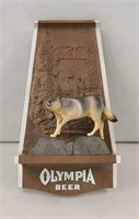 Olympia Beer Plastic Wall Hanging Wolf