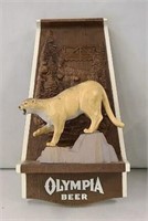 Olympia Beer Plastic Wall Hanging Mt. Lion