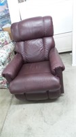 Maroon Leather-Like Recliner