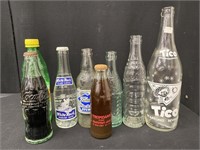 Lot of Vintage Soda Bottles, Some Hard to Find