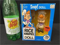 Vintage Kelloggs Rice Crispie Snap Doll NIB