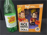 Vintage Kelloggs Rice Crispie Pop Doll NIB