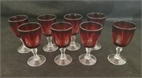 Ruby Cordial Glasses