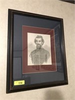 GENERAL NATHAN BEDFORD FOREST  ETCHING