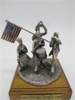WE THE PEOPLE PEWTER FIGURE COLONIAL BAND