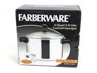 New Farberware 4 qt Covered Saucepot
