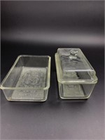 Vintage Marked Glass Baking Dishes