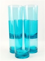 5 Blue Tall Plastic Cups