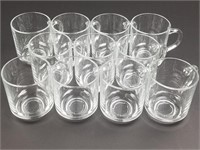 11 Arcoroc Glass Mugs