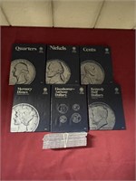 COIN BOOKS AND HOLDERS