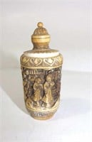 Vintage ivory chinese handcarved perfume bottle
