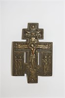 Russian Orthodox bronze cross from 19th century