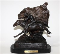 Antique Frederic Remington 'Horse Thief' sculpture