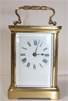 Vintage bronze Harrod's French carriage clock