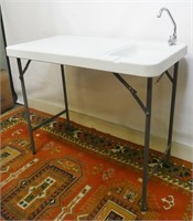 Portable Fish Cleaning Sink Table