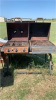 2 salvage gas grills, 2 drawer file cabinet