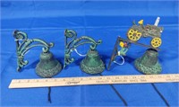 3 Small Cast Iron Bells