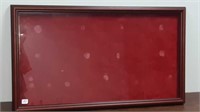 Shadow box wood frame 32" X 18.5" X 2"