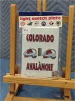 Colorado avalanche light switch plate