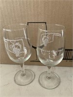 Indian Creek Village Winery wine glasses (3