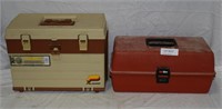 2 EMPTY PLASTIC TACKLE BOXES