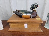 Ducks unlimited wooden box with lid made from