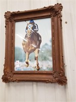 Framed photo Secretariat Belmont Stakes