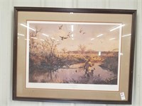 Ducks Unlimited "Unscheduled Arrival" framed