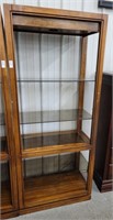 Etagere 32x17x75" lighted with glass shelves