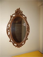 Mid Century Syroco Regency Style Molded Mirror