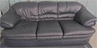 NAVY BLUE LEATHER TRENDS SOFA
