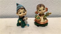 (2) Vintage Josef Originals Ceramic Figurines