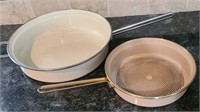 (2) Chantal Enamel Sauce Pans