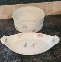 (2) Versailles Porcelain Baking Dishes