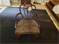 Pair Of Hepplewhite Mahogany Arm Chairs