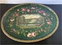 Chatsworth Metal Oval Tole Tray