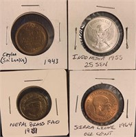 4 Really nice World Coins