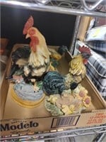 Contents of Shelf, Rooster Decor