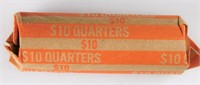 1964 Washington Quarters, 90% Silver (roll of 40)