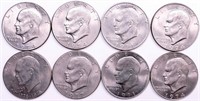 1971-1977 Mixed Eisenhower Dollars (8)