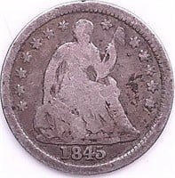 1845-P Seated Liberty Half Dime G06